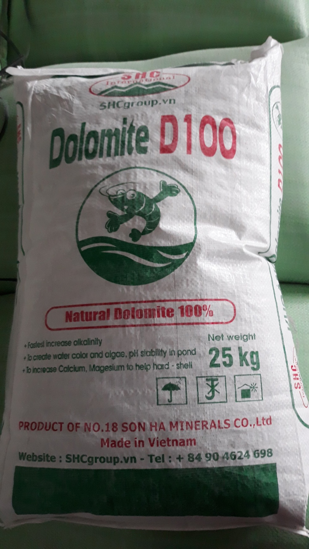 Dolomite D100 hàm lượng MgO 19%